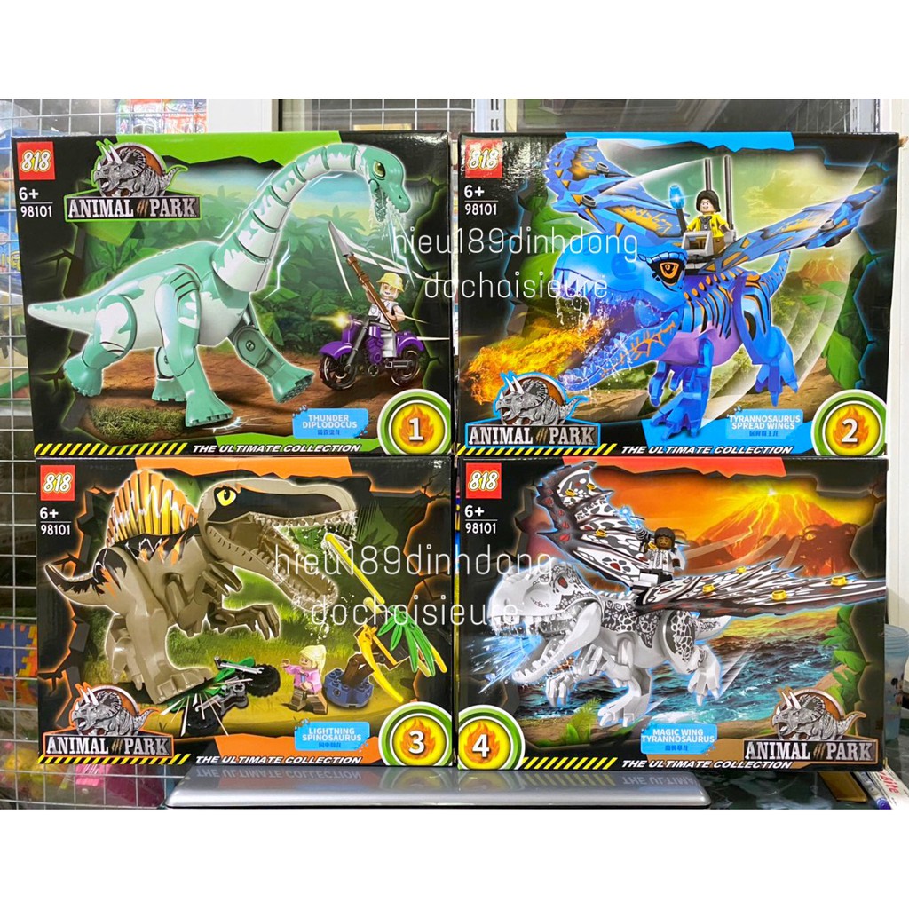 Lắp Ráp xếp hình non Jurassic World Dinosaur 98101 : khủng long bạo chúa cổ dài