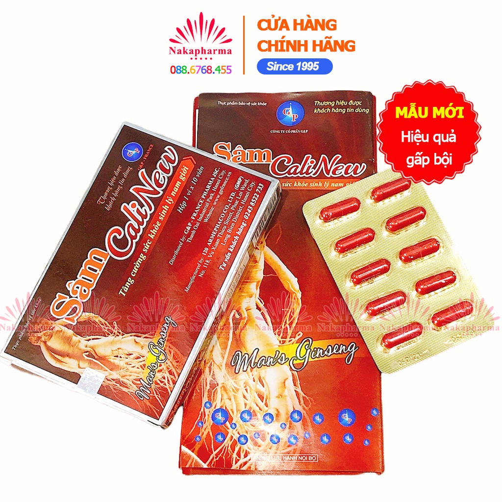 Sâm CaliNew G&P  – Giúp bổ thận tráng dương, tăng sinh lý phái mạnh Cali New Cali Peru - Man's Ginseng