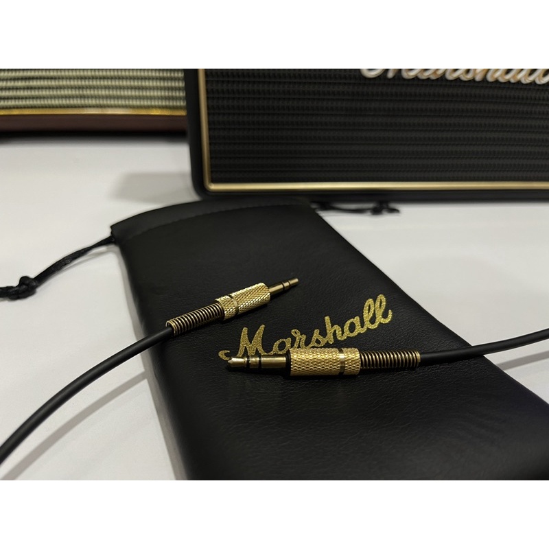 Dây jack cắm 3.5 AUX Marshall - Tặng túi da Marshall