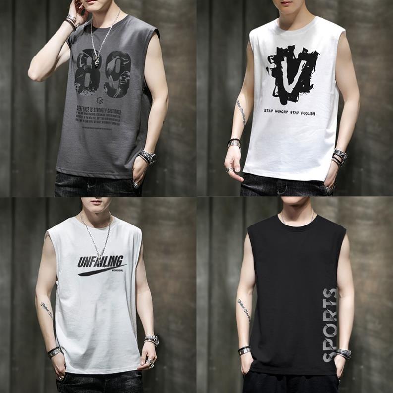 Áo ba lỗ nam TINOFUN Áo thun nam 3 lỗ Tanktop KCQ sát nách thể thao chất vải co dãn mềm mịn tập gym 10 màu cao cấp *