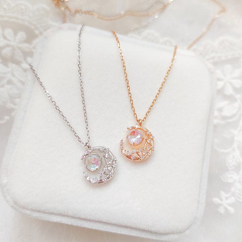 Vòng cổ Mặt Trăng Sang Trọng Phong Cách Hàn Quốc