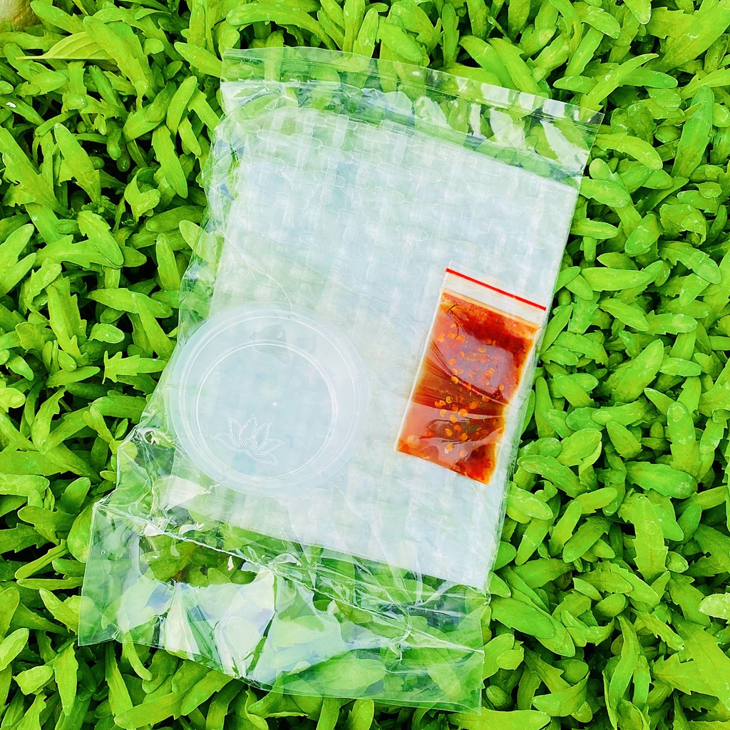 Bánh Tráng Chấm Sốt Muối Ớt UNIN Set Nước Chấm Thần Thánh Kèm Bánh Kèm Hũ Sốt Siêu Ngon - Ăn Vặt Ngon BT02