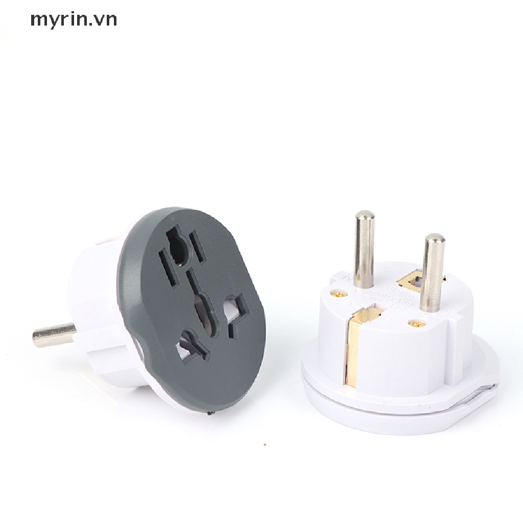 Ổ Cắm Điện Chuyển Đổi 2 Chấu AU US UK CN Sang EU