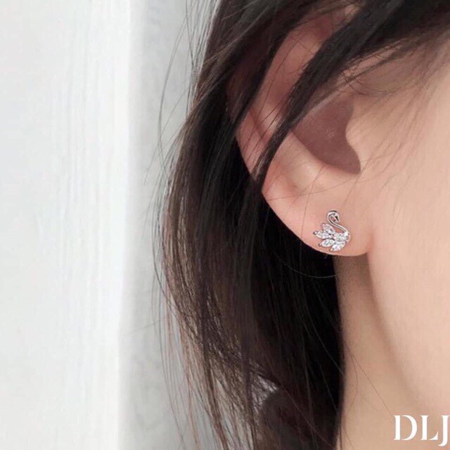 Bông tai thiên nga nhỏ xinh LINH MIU SILVER