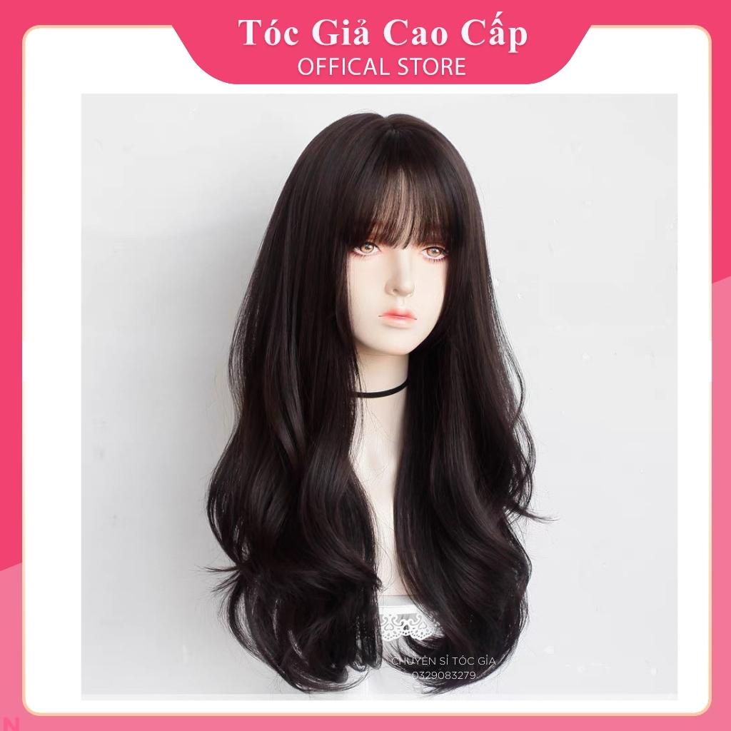 Tóc giả màu xám FREESHIP cả đầu 8136