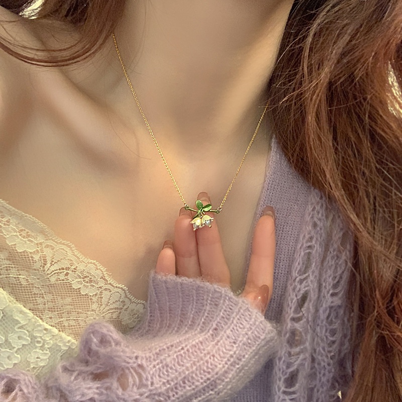 Vòng cổ nữ sợi mảnh dây chuyền nữ nhẹ nhàng LOLITA thanh lịch mẫu mới hot trend huệ tây V58