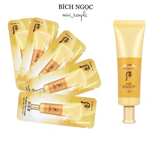 Kem chống nắng Whoo vàng Wrinkle Sun Cream sample 1ml