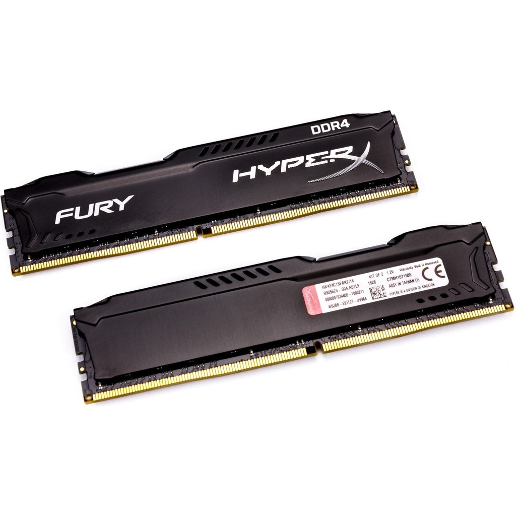[Mã ELCLJUN giảm 7% đơn 500K] Ram Kingston HyperX Fury 8GB (1x8GB) DDR4 Bus 2400Mhz-Black (Tản Nhôm) | BigBuy360 - bigbuy360.vn