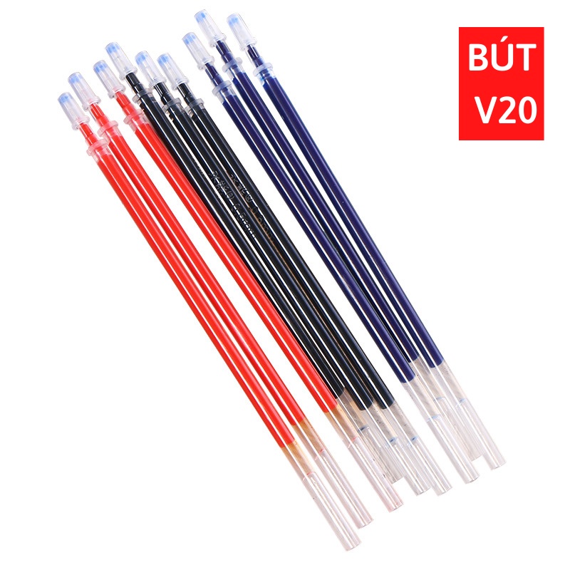Bút Bi Gel Mực Nước Bút Gel Thay Ngòi Tiện Lợi Có 3 Màu Xanh Đen Đỏ Ngòi 0.5mm VTL SHOP