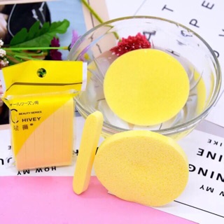 Bông nở rửa mặt/ bọt biển rửa mặt(12 miếng/gói)