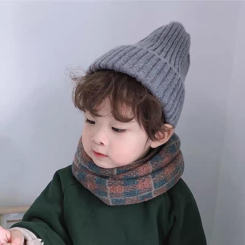 MŨ LEN TRƠN DÀNH CHO BÉ GÁI VÀ BÉ TRAI TỪ 2 ĐẾN 5 TUỔI