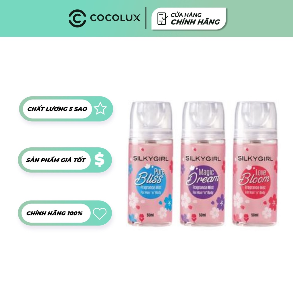 Xịt Thơm Toàn Thân Và Tóc Silky Girl 50ml-[COCOLUX]