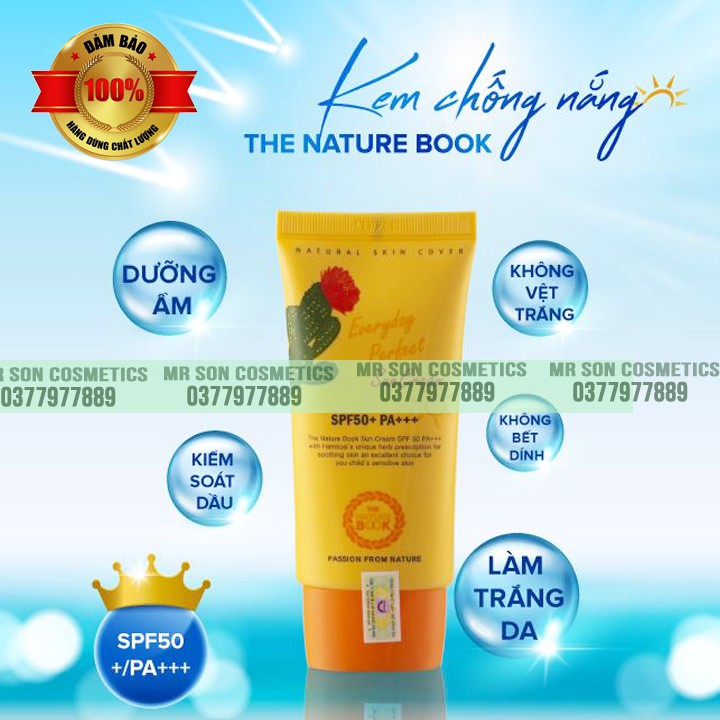 [MỸ PHẨM THIÊN NHIÊN] Kem chống nắng Everyay Perfect Sun Cream The Nature Book Hàn Quốc