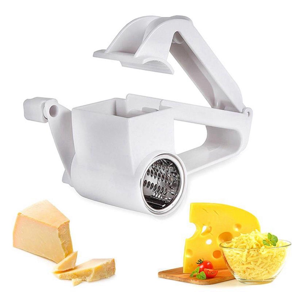 Dụng Cụ Bào Phô Mai Kèm Trống Xoay Bằng Thép Không Gỉ