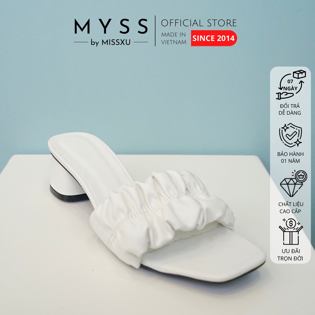 Giày sục quai nhún bèo 5cm thời trang MYSS - SU90