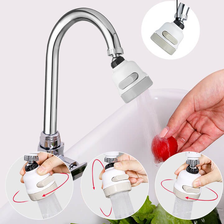 Đầu Vòi Nối Rửa Chén Bát Tăng Áp - 3 Chế Độ Phun - Xoay 360 Độhh088