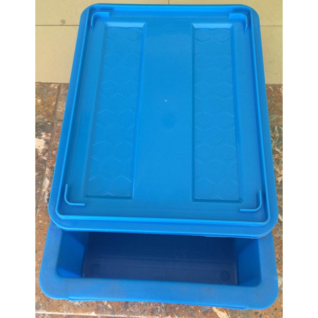 Thùng nhựa b7 kèm nắp - kt: 370x280x125 mm