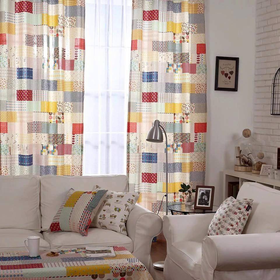 Rèm Hoạ Tiết Quilt