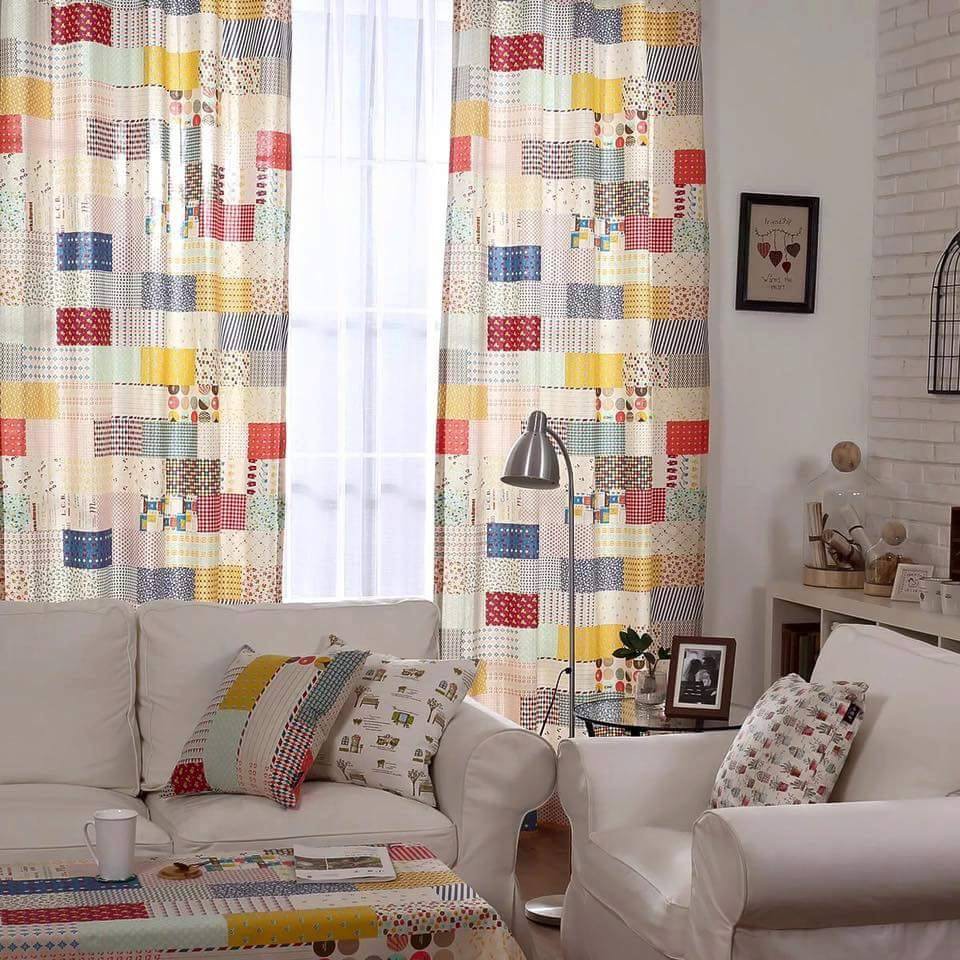 Rèm Hoạ Tiết Quilt - Họa tiết hàn quốc - Sang trọng, cầu kỳ cho phòng bạn đầm ấm