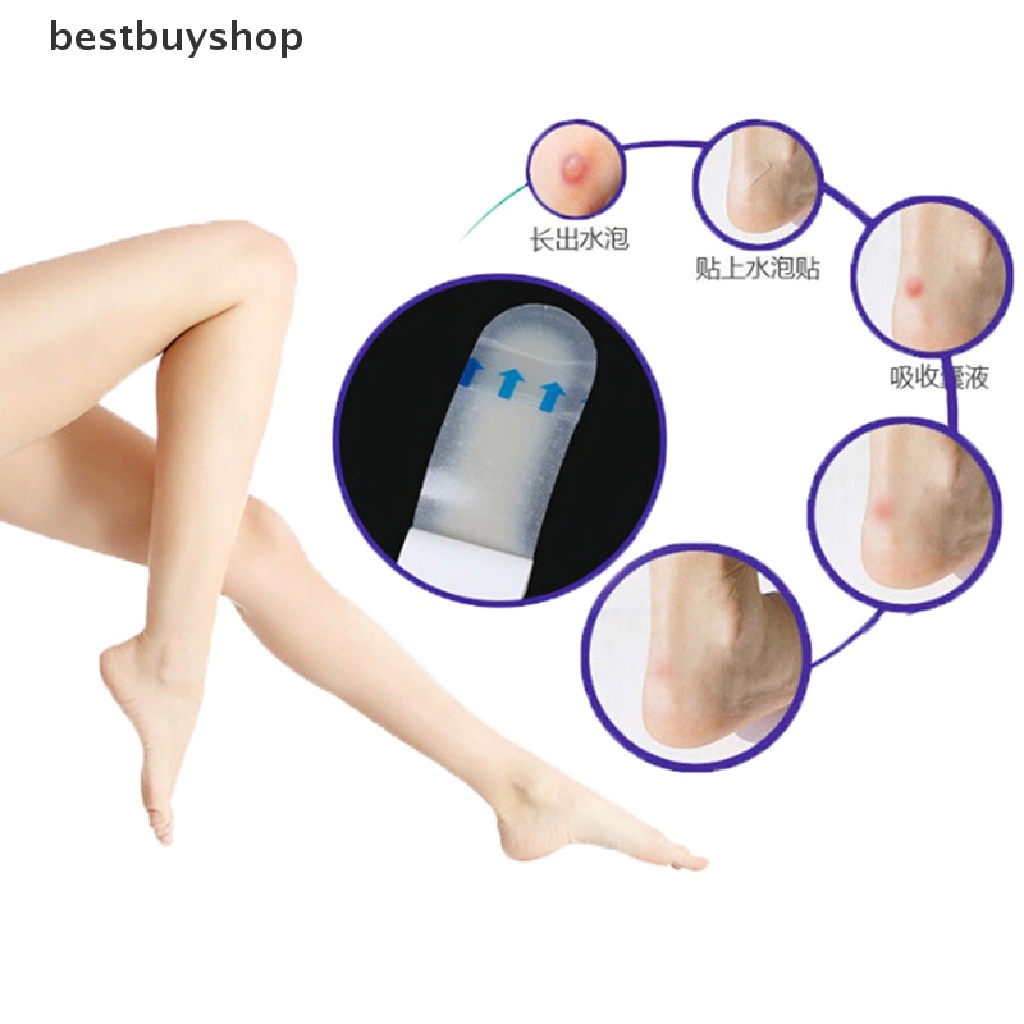 Set 4 miếng băng dán vết thương hydrocolloid đệm gót chân bảo vệ tiện lợi