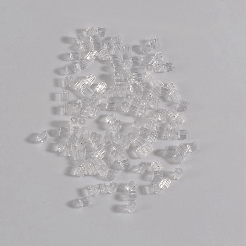 Set 100 nút chốt khuyên tai bằng silicon trong suốt DIY tiện dụng