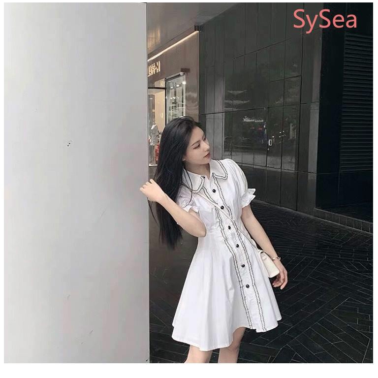 Đầm nữ tay ngắn phong cách ngọt ngào và dễ thương | BigBuy360 - bigbuy360.vn