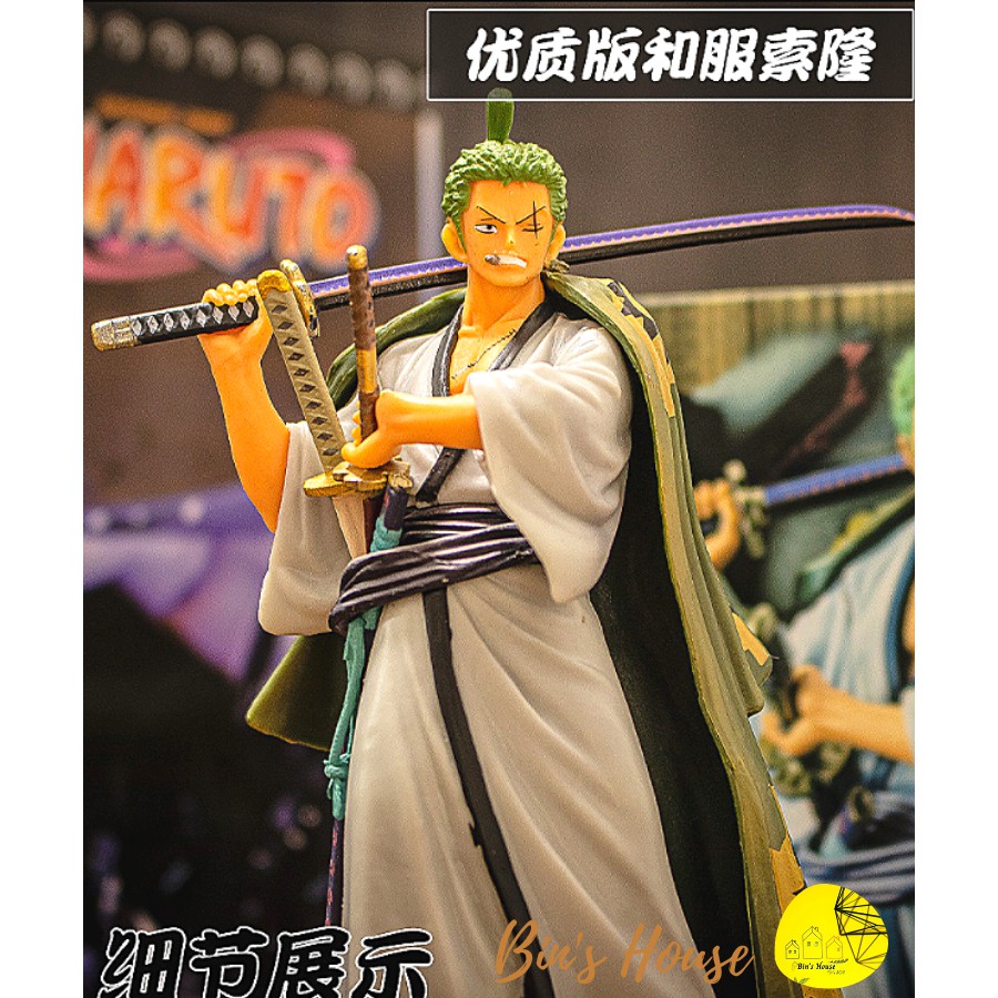 [Figure Anime]Mô Hình Nhân Vật Roronoa Zoro Trong Truyện One Piece- Đồ Chơi Mô Hình full box