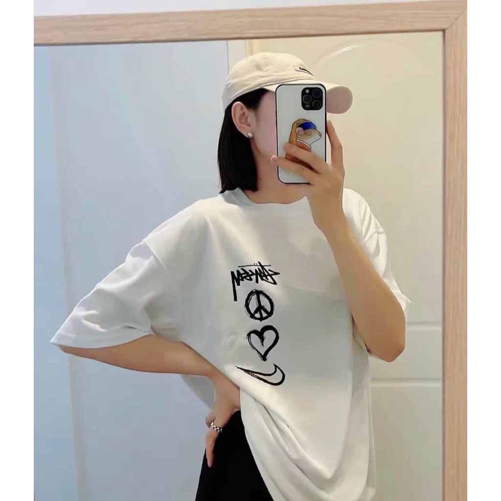 Áo Thun Stussy T-Shirts N!KE Air Force độc lạ , áo Unisex vải cotton 100% cao cấp Genz Trendy