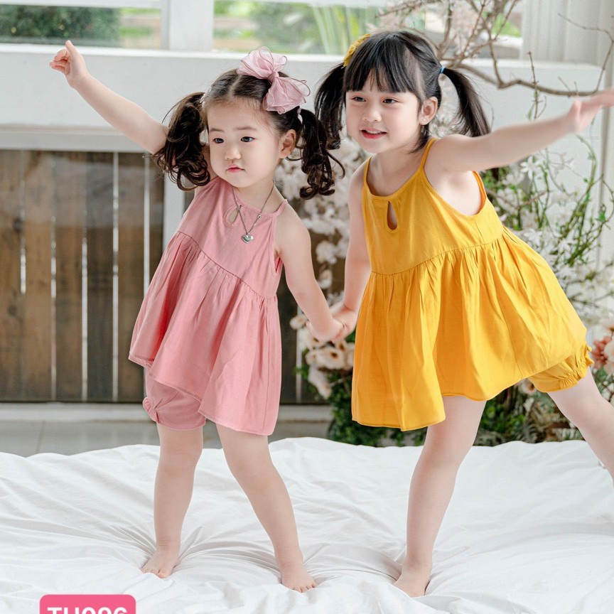 Set Yếm Giọt Nước mát lịm, 3 màu đủ size 1Y-10Y ( Hàng thiết kế )