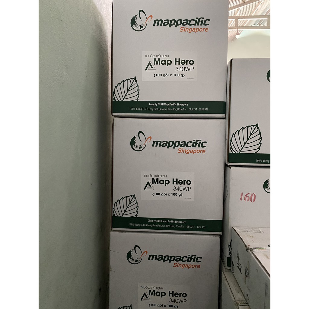 Thuốc đặc trị sương mai, dưỡng cây bóng trái Map Hero 340WP - gói 100gr