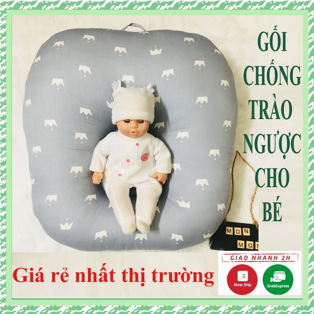 BỘ VỎ Gối Chống Trào Ngược Gối Đa Năng Chữ C MONMON Cho Bé Chất Cotton Bông Hàn (không có lõi)