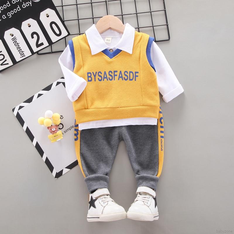 Set Quần Dài Và Áo Khoác Phong Cách Hàn Quốc Cho Bé Trai