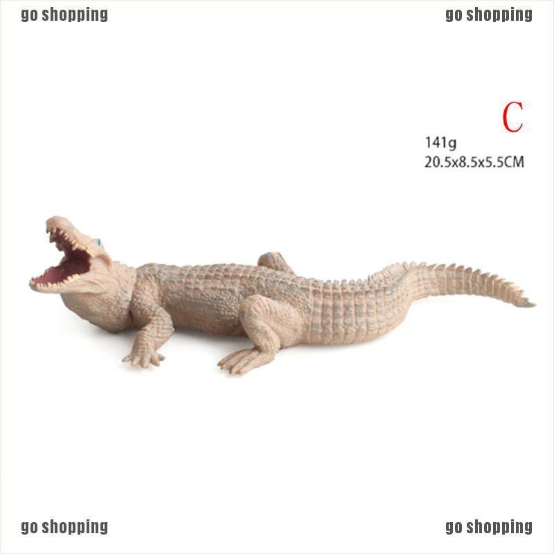 {go shopping}Crocodile Simulation Animal Model Action &amp; Toy Figures Collection Kids Gift