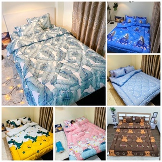 Trọn bộ chăn ga gối chần phao 5 món