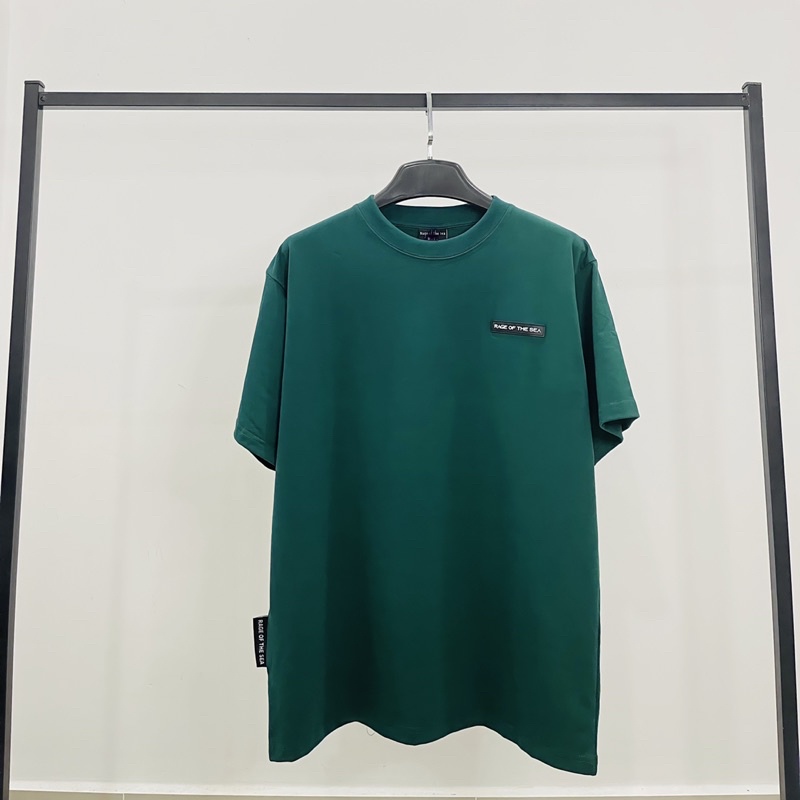 ÁO THUN RAGE OF THE SEA  BASIC LOGO SS1- MÀU XANH RÊU