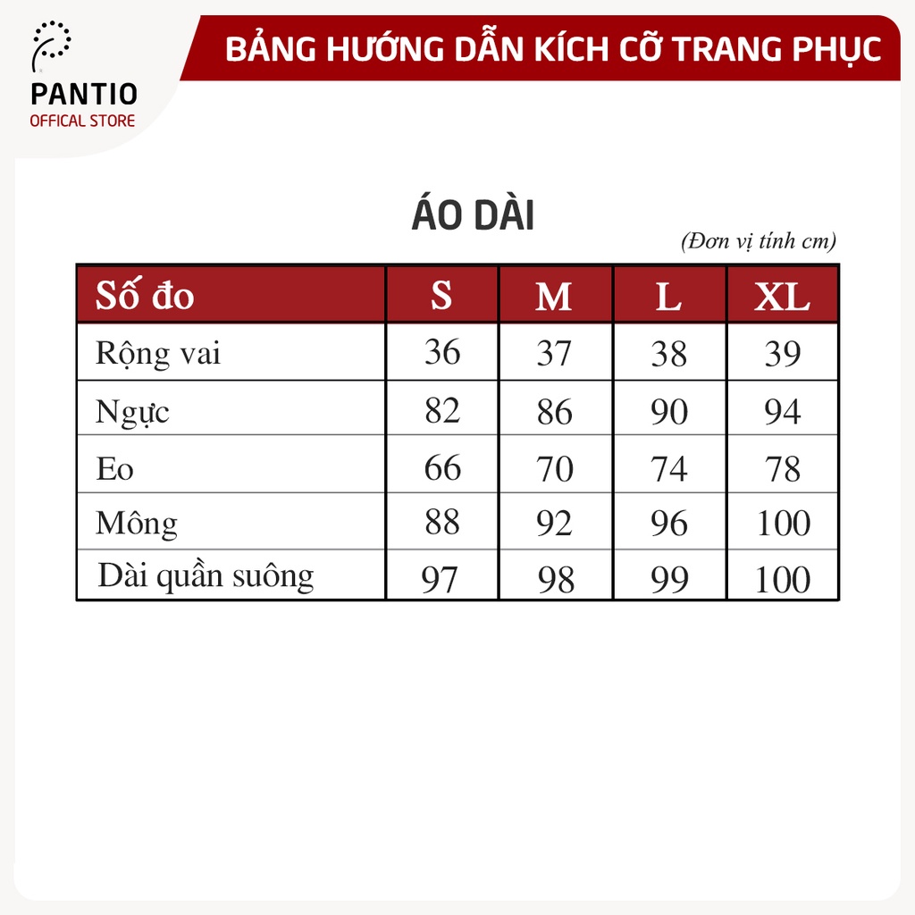 Áo dài chất liệu lụa cát họa tiết thiết kế sang trọng đặc biệt dáng ôm BDA10036 - PANTIO