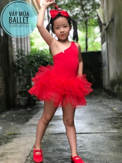 Váy múa ballet xếp tầng tay rời (có sỉ từ 5c)