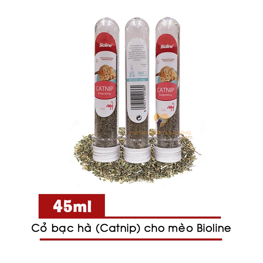 Cỏ Bạc Hà.Cỏ Catnip Cho Mèo Ngửi Bioline 45ml, 230ml