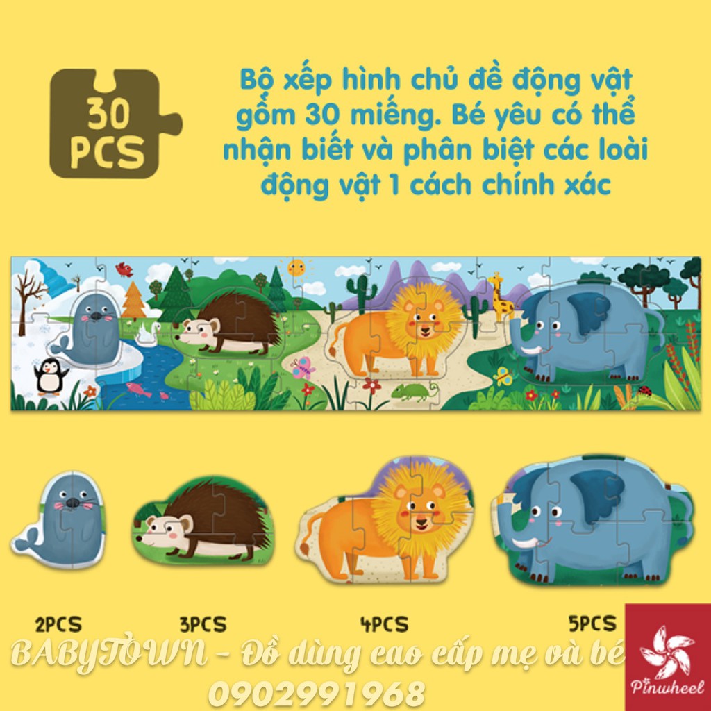 BỘ GHÉP HÌNH DÀI MẢNH TO PINWHEEL