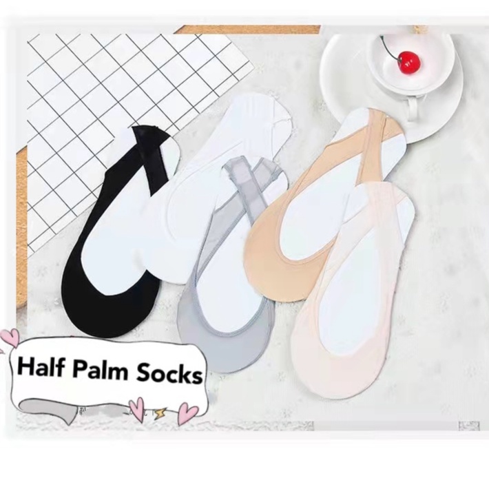 ☻ L O T U S ☻ Vớ Nửa Bàn Chân Chống Trượt Bằng Silicone Cho Nữ KK0131