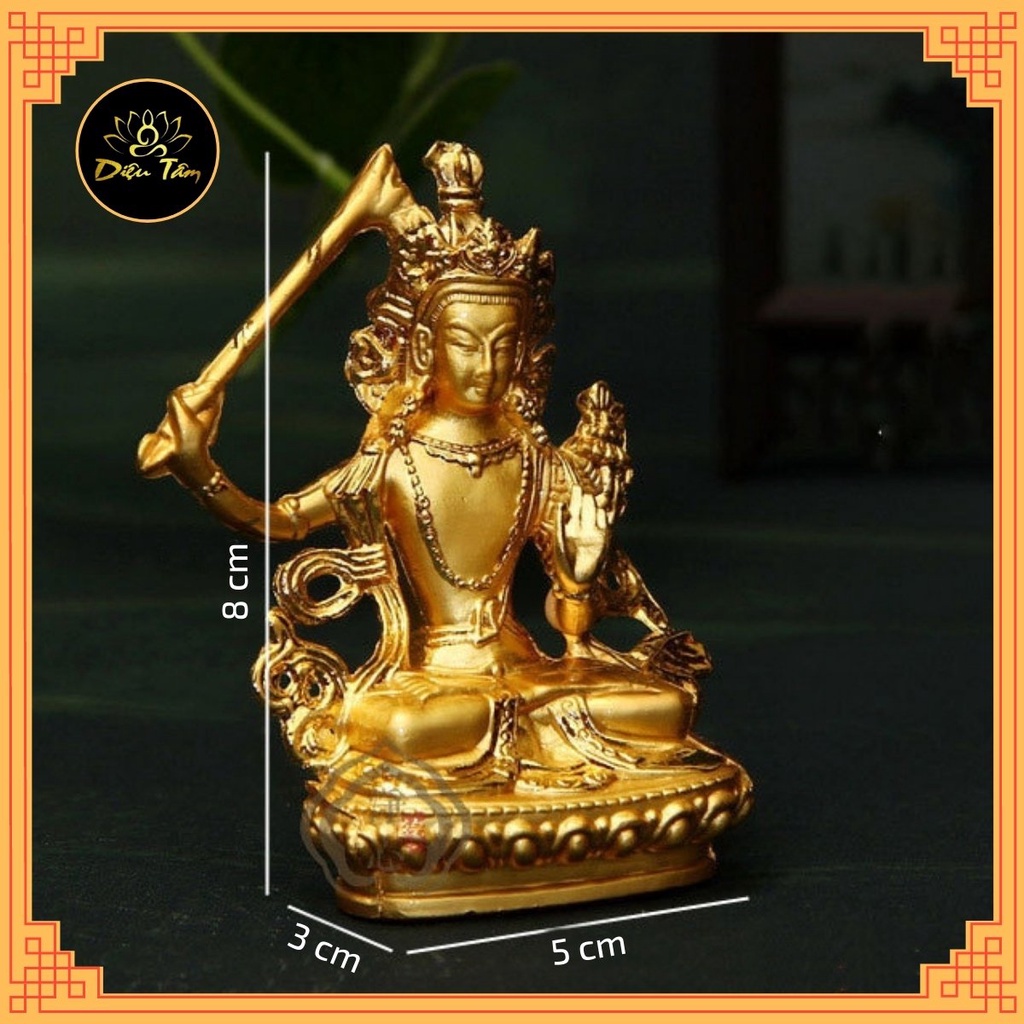 Tượng phật tượng mật tông Bồ Tát Văn Thù Sư Lợi 8cm