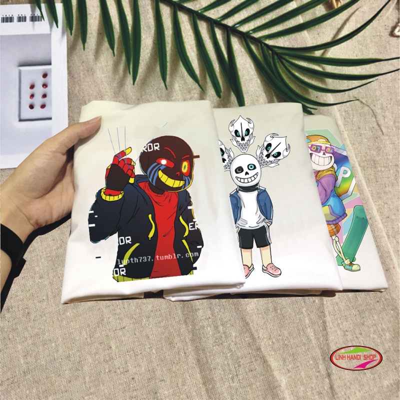 Áo phông Trẻ em chất liệu vải cotton mềm mại in hình SANS TEAMS đáng yêu dành cho BÉ của bạn