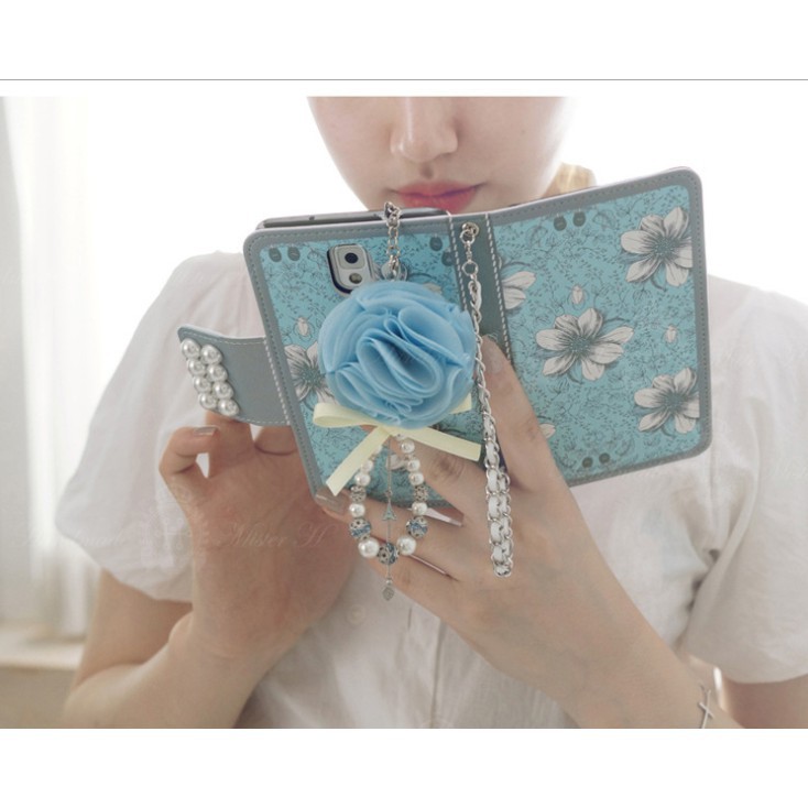 Bao da dạng ví hoa thời trang cho iPhone 6 6S 7 8 Plus X | BigBuy360 - bigbuy360.vn