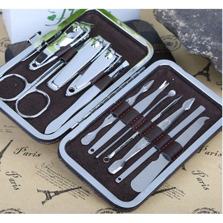 Bộ dụng cụ cắt móng tay 12 món tiện dụng - bộ bấm móng tay cao cấp
