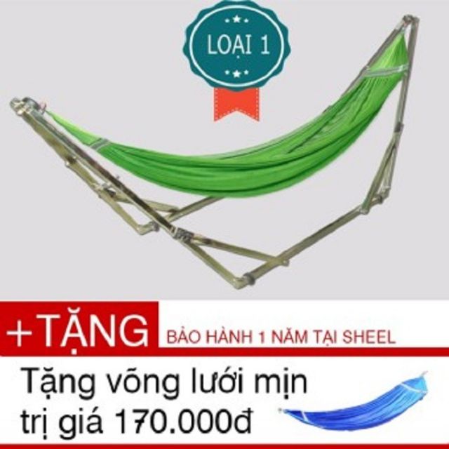 Vong xếp inox tiếp 32 kèm lưới tặng túi xách vong