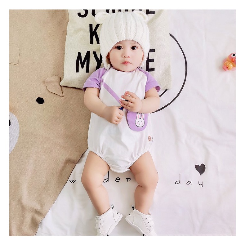 Bodysuit cho Bé Trai Bé Gái mẫu Body Chip Hè Sơ Sinh vải 100% Cotton Mềm Mịn kiểu dáng dễ thương từ 3-13kg