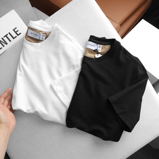 Áo thun Tshirt phối da lộn- T018