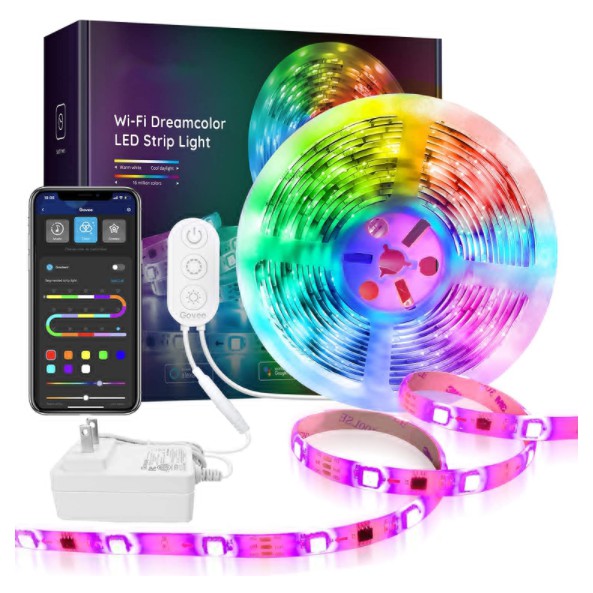 Cuộn Dây Đèn Led 16.4ft Rgbic Wifi Không Dây Kèm Phụ Kiện Hỗ Trợ Alexa Google (Không Hỗ Trợ 5g) | BigBuy360 - bigbuy360.vn