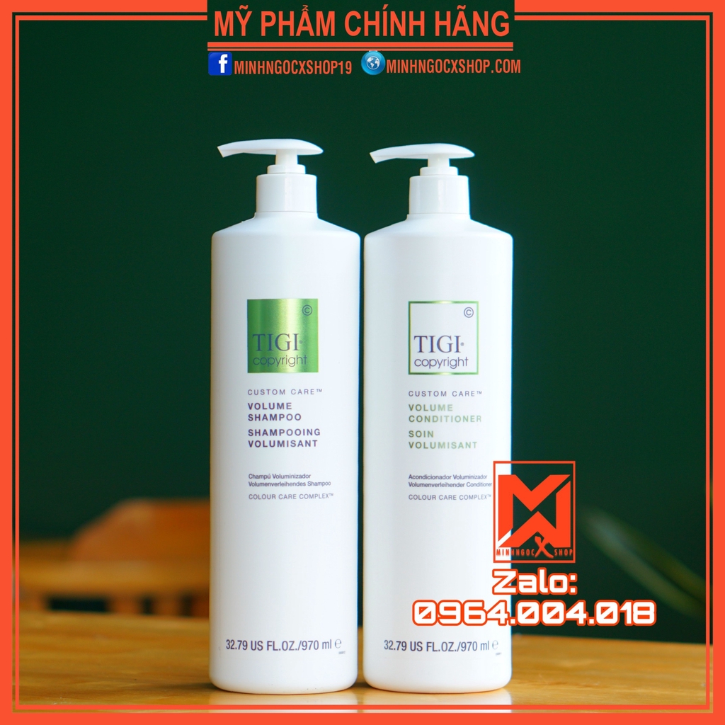 ✅[ TIGI ] DẦU GỘI XẢ TẠO PHỒNG TIGI COPYRIGHT VOLUME 970ML CHÍNH HÃNG