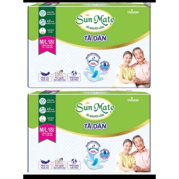 Tả dán Sunmate size M10/ML10/XL10,ML18,Lót10